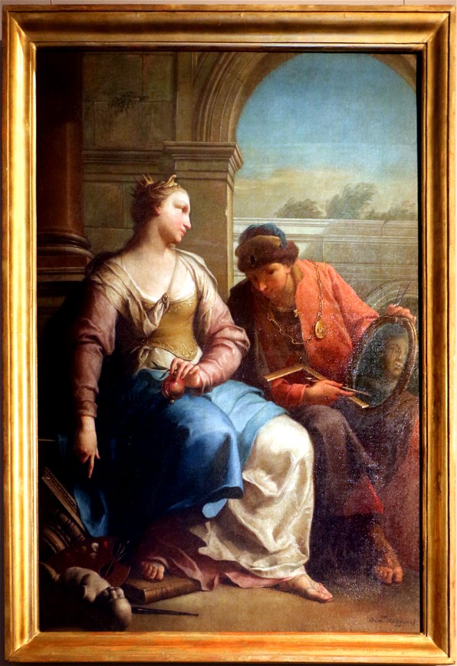 Domenico fedeli detto il maggiotto, allegoria dell'accademia, 1762-63
