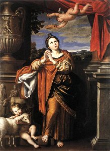 2872-saint-agnes-domenichino. Free illustration for personal and commercial use.