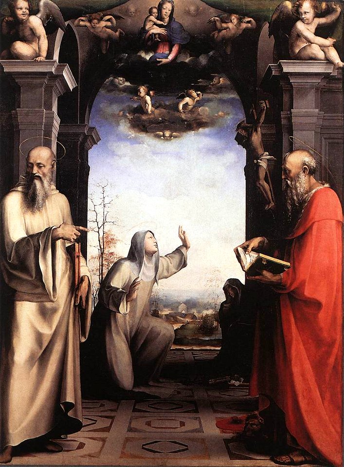 Domenico Beccafumi - Stigmatization of St Catherine of Siena - WGA01536
