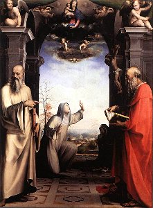 Domenico Beccafumi - Stigmatization of St Catherine of Siena - WGA01536