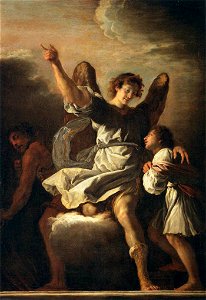 Domenico Fetti - The Guardian Angel Protecting a Child from the Empire of the Demon - WGA7849
