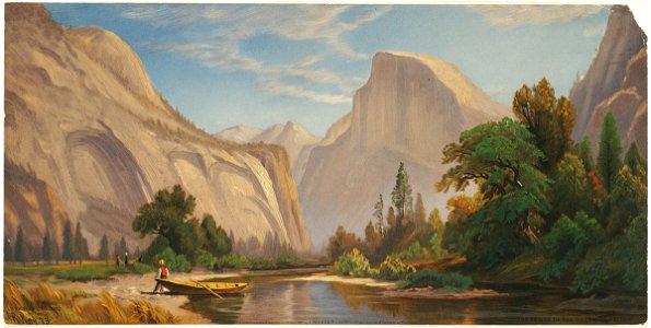 Domes of the Yosemite Valley (Boston Public Library). Free illustration for personal and commercial use.