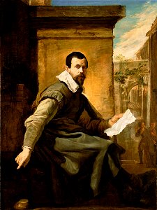 Domenico Fetti (Italian - Portrait of a Man with a Sheet of Music - Google Art Project. Free illustration for personal and commercial use.