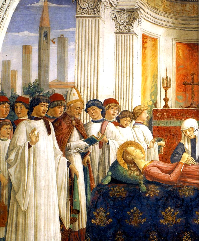 Domenico Ghirlandaio - Obsequies of St Fina (detail) - WGA08760