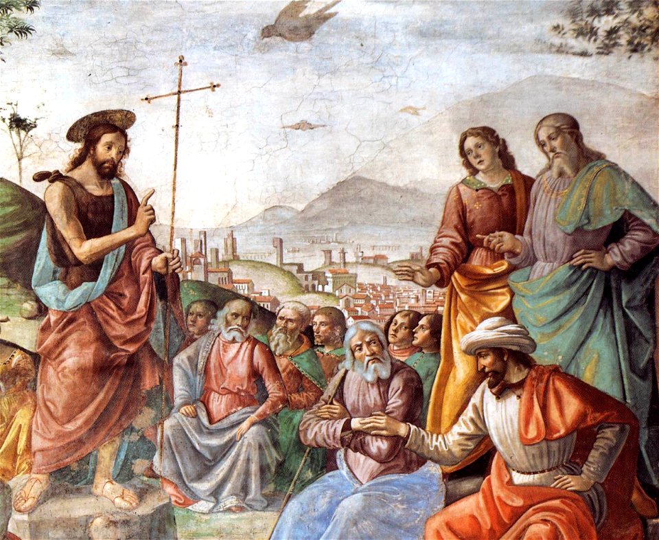 Domenico Ghirlandaio - Preaching of St John the Baptist (detail) - WGA8865