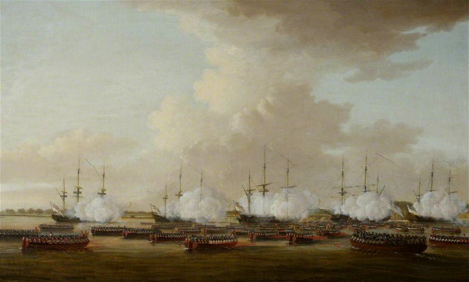 Dominic Serres (1722-1793) - Action at Tarrytown, 4 August 1776 - 926823 - National Trust