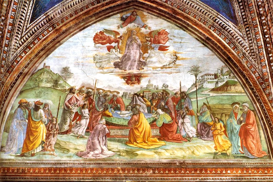 Domenico Ghirlandaio - Death and Assumption of the Virgin - WGA8844