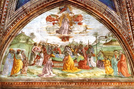 Domenico Ghirlandaio - Death and Assumption of the Virgin - WGA8844