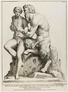 Domenico de Rossi Olympus and Pan c.1704 engraving PMA