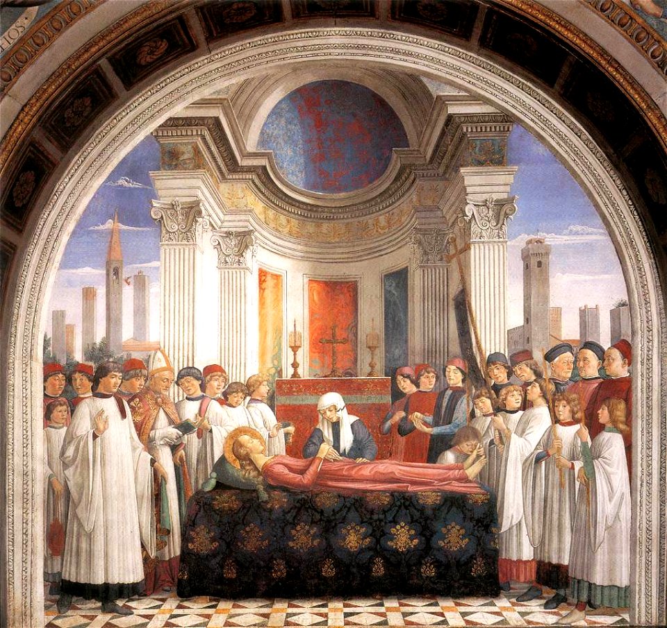 Domenico Ghirlandaio - Obsequies of St Fina - WGA08758