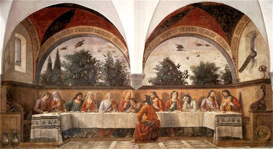 Domenico ghirlandaio, cenacolo di ognissanti 01