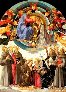 Domenico ghirlandaio, incoronazione della vergine di città di castello