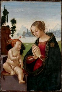 Domenico Ghirlandaio - Virgin and Child - 46.1429 - Museum of Fine Arts. Free illustration for personal and commercial use.