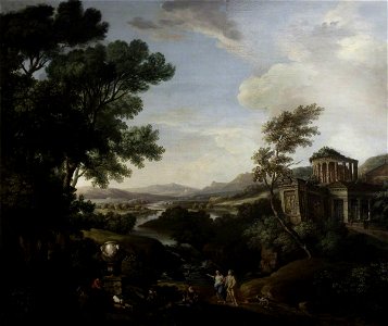 Domenico Fattori (c.1705-1780) - A Classical Landscape with Figures - 533917 - National Trust