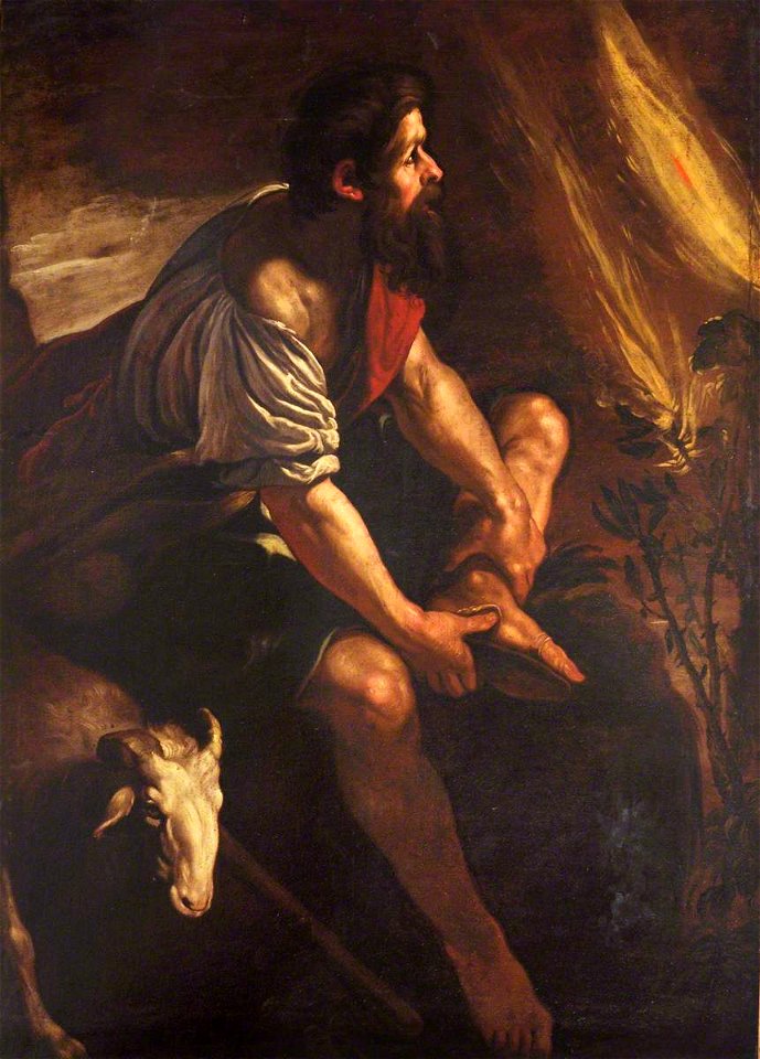 Domenico Fetti (c.1589-1624) (after) - Moses and the Burning Bush - 1298273 - National Trust