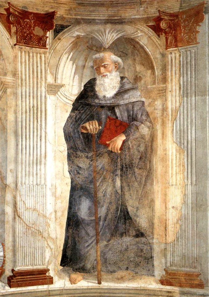 Domenico ghirlandaio, affresco di cercina 03 sant'antonio abate