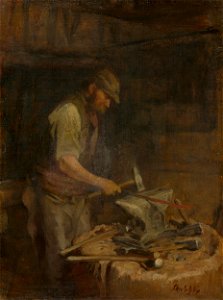 Dominik Skutecký - Kováč pri práci - O 502 - Slovak National Gallery