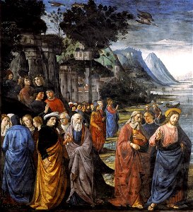 Domenico ghirlandaio, chiamata degli apostoli 02