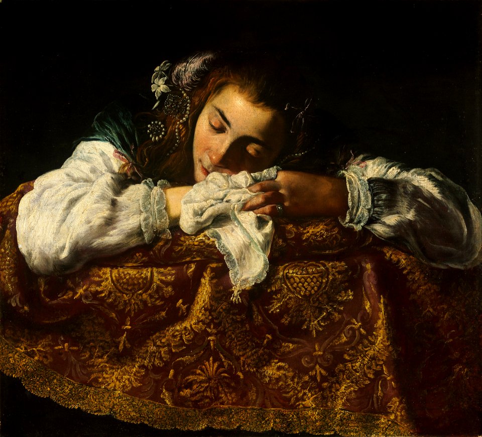 Domenico Fetti - Sleeping Girl - Google Art Project