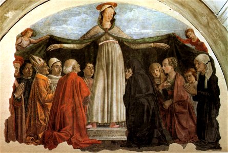Domenico ghirlandaio, madonna della misericordia, ognissanti, Firenze