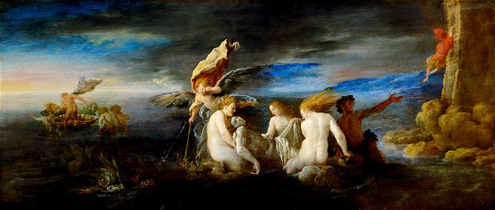 Domenico Fetti, , Kunsthistorisches Museum Wien, Gemäldegalerie - Hero beweint den toten Leander - GG 160 - Kunsthistorisches Museum