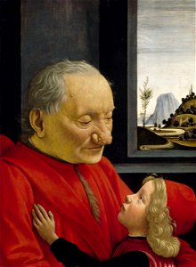 Domenico ghirlandaio, ritratto di nonno con nipote