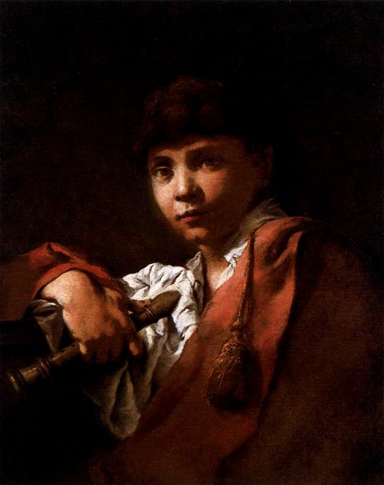 Domenico Maggiotto - Boy with Flute - WGA13840