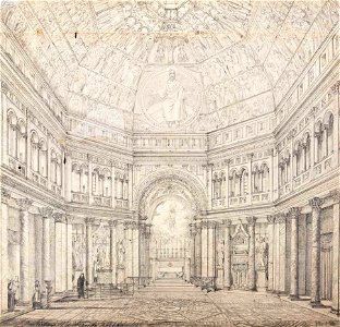 Domenico Quaglio Florenz Baptisterium
