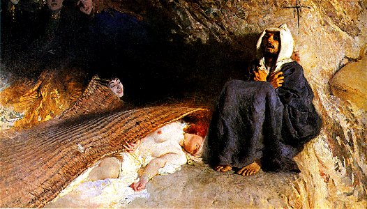 Domenico Morelli - Le tentazioni di Sant'Antonio