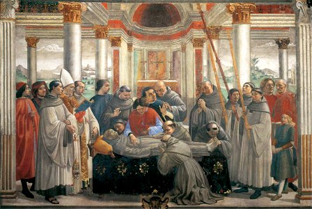 Domenico Ghirlandaio - Obsequies of St Francis - WGA08804