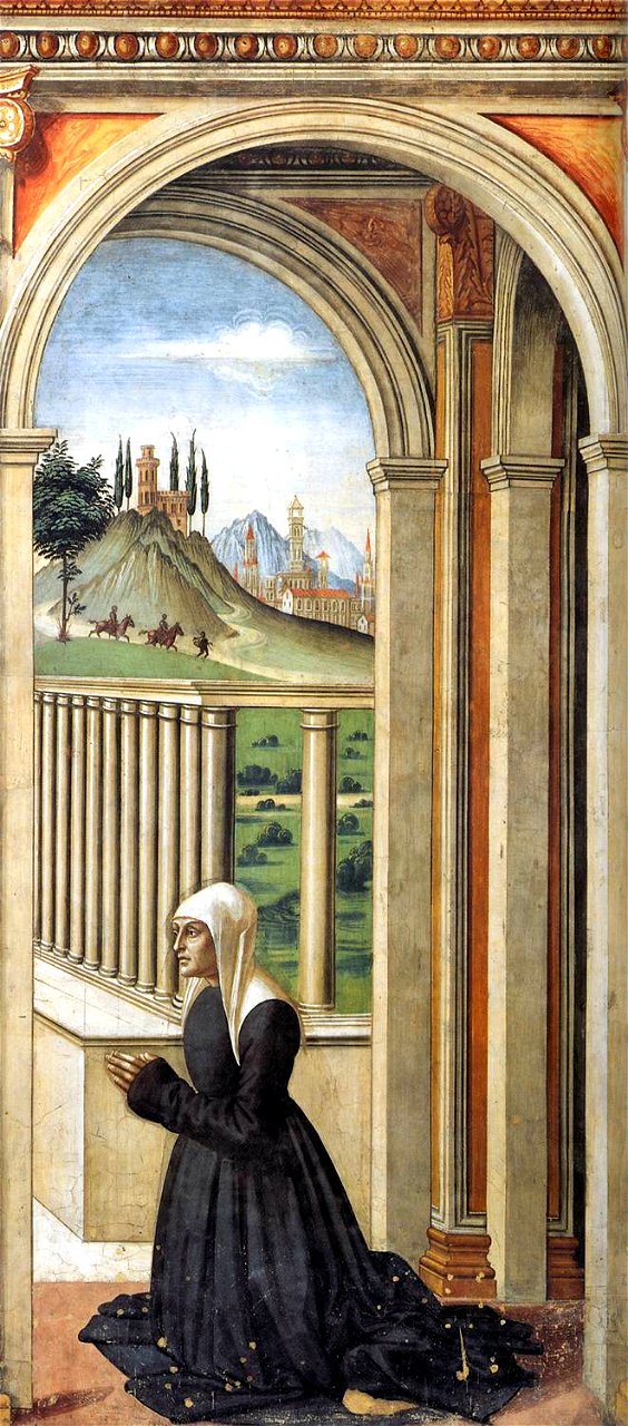 Domenico Ghirlandaio - Portrait of the Donor Francesca Pitti-Tornabuoni - WGA8876