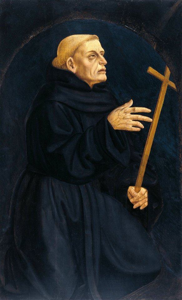 Domenico Veneziano - Monk holding a Cross, ca. 1445 - 1448, 130 (1930.20)