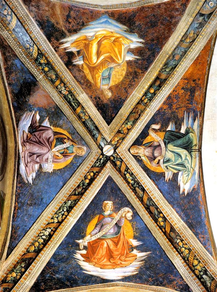 Domenico Ghirlandaio - Vaulting of the Sassetti Chapel - WGA08790