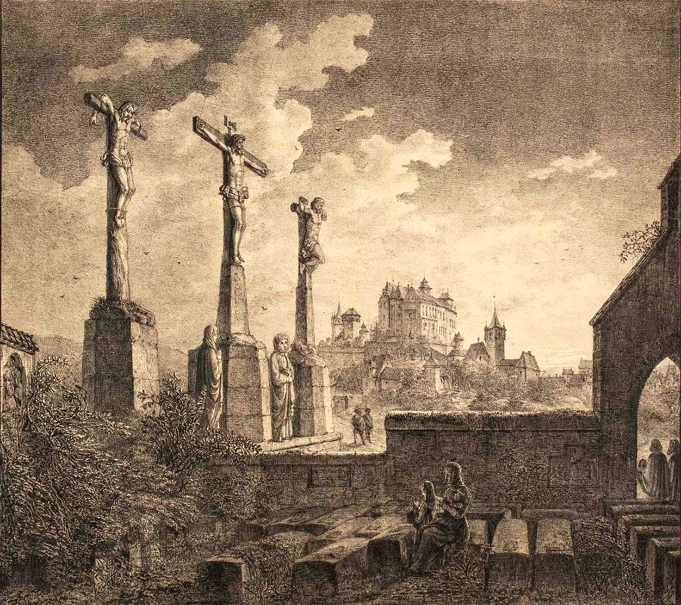 Domenico Quaglio Kirchhof von St Johannes Nürnberg
