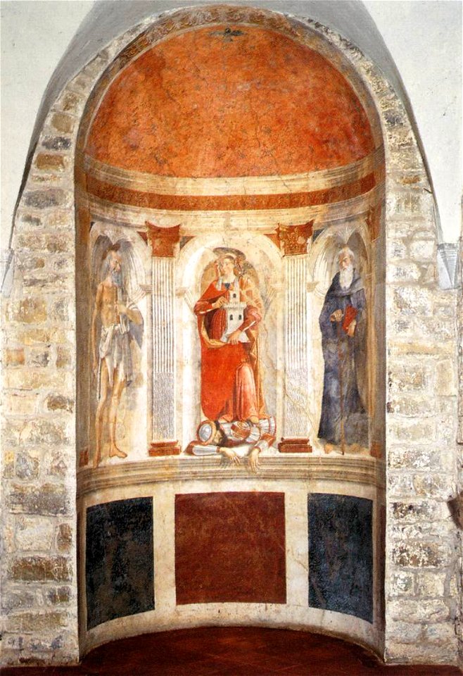 Domenico ghirlandaio, affresco di cercina