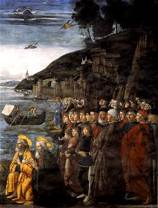 Domenico ghirlandaio, chiamata degli apostoli 04