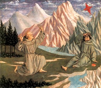 Domenico Veneziano - The Stigmatization of St Francis (predella 1) - WGA06432. Free illustration for personal and commercial use.