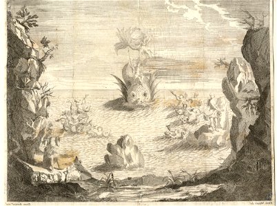 Domenico Mauro Dekorationsentwürfe für Aufführungen zu Wasser ubs G 0239 III 03