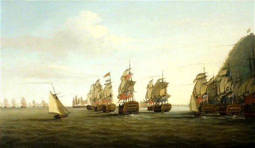 Dominic Serres (1722-1793) - A British Squadron off St Lucia, 25 March 1780 - 926822 - National Trust