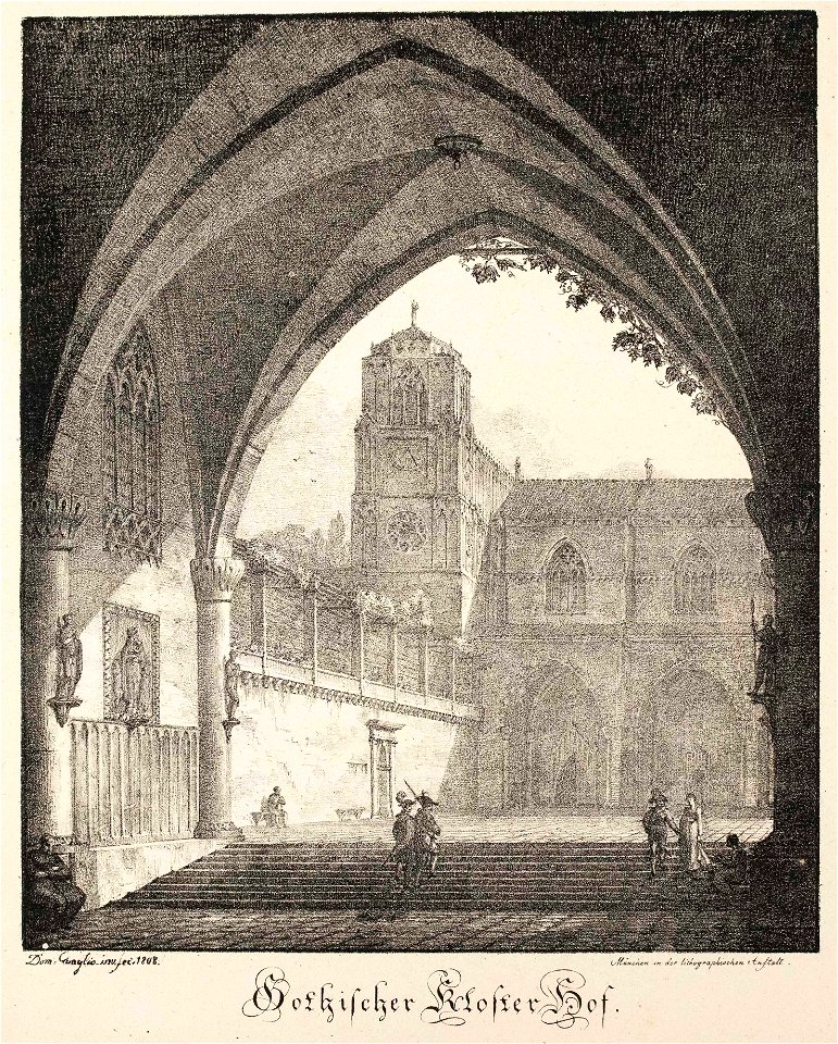 Domenico Quaglio Gothischer Klosterhof