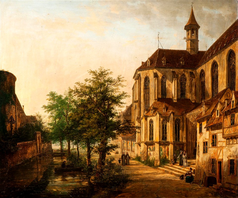 Domenico Quaglio Klosterhof 1822