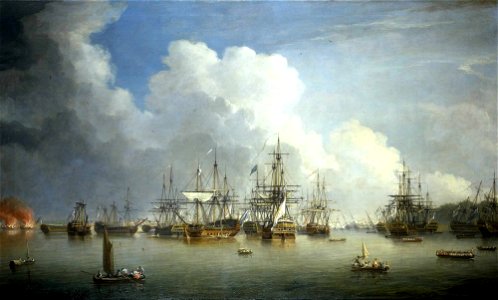 Dominic Serres the Elder - The Captured Spanish Fleet at Havana, August-September 1762