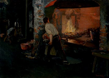 Dominik Skutecký - Pred skončením práce - O 1420 - Slovak National Gallery