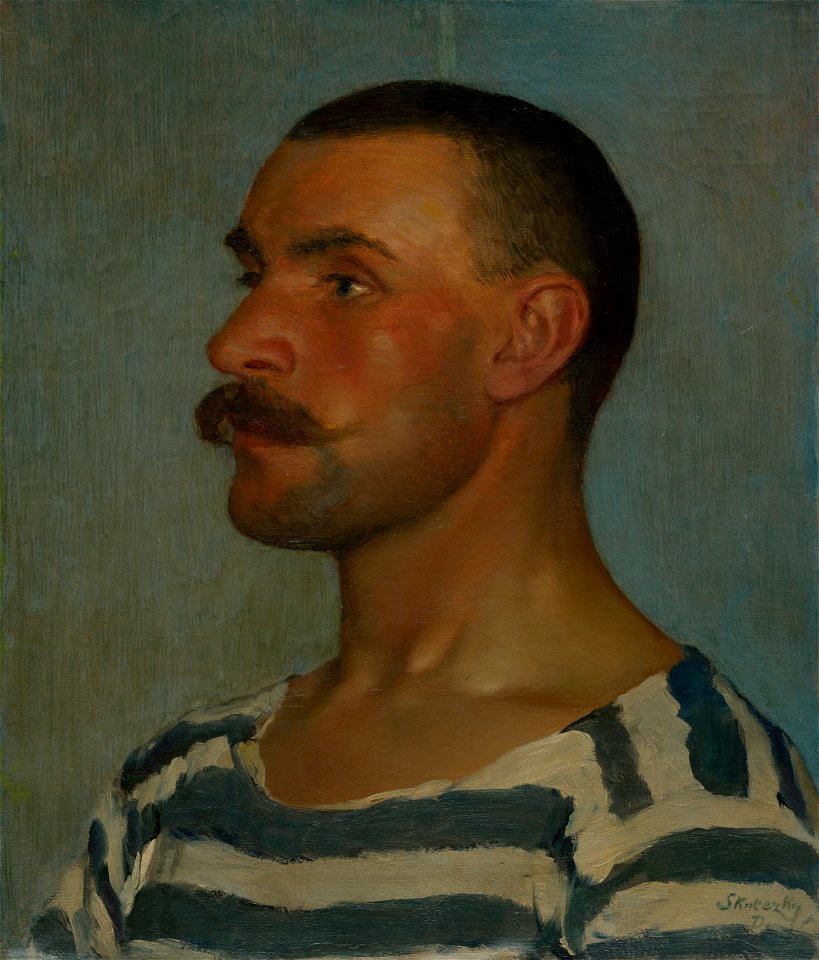 Dominik Skutecký - Štúdia hlavy gondoliéra - O 479 - Slovak National Gallery