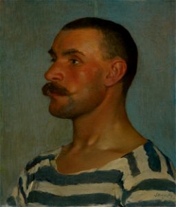 Dominik Skutecký - Štúdia hlavy gondoliéra - O 479 - Slovak National Gallery