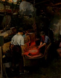 Dominik Skutecký - Mechanické vykúvanie kotlov - O 1532 - Slovak National Gallery
