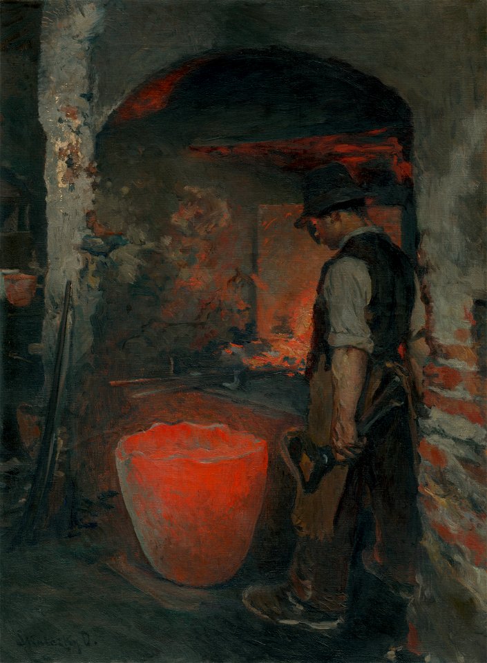Dominik Skutecký - Štúdia stojaceho vykúvača - O 6364 - Slovak National Gallery