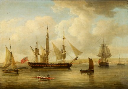 Dominic Serres the Elder (1722-93) - A Calm - RCIN 405175 - Royal Collection