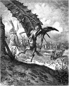 Don Quijote Illustration by Gustave Dore VII. Free illustration for personal and commercial use.