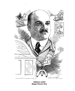 Donald Lindo, Manager, Schwartz Bros. Caricature